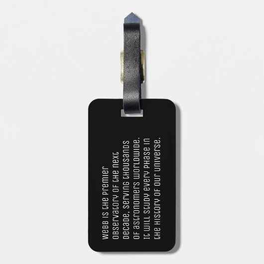 Étiquette À Bagage James Webb Space Telescope Golden Mirror (JWST) (Dos Vertical)