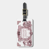 Étiquette À Bagage Jane Austen : Invitation de boule de Netherfield (Devant Vertical)