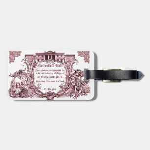 Étiquette À Bagage Jane Austen : Invitation de boule de Netherfield