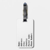 Étiquette À Bagage Japon (Dos Vertical)