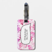 Étiquette À Bagage J'appartiens à (Dos Vertical)