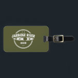 Étiquette À Bagage Jarbidge River Idaho Kayak<br><div class="desc">La rivière Jarbidge est à l'origine de deux fourches principales dans les montagnes Jarbidge et traverse des canyons basaltiques et rhyolites sur le haut plateau du désert d'Owyhee avant de rejoindre la Fourche Ouest de la rivière Bruneau pour former la rivière Bruneau à environ 24 milles au nord de la...</div>