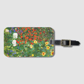 Étiquette À Bagage Jardin agricole avec tournesols, (Devant Horizontal)