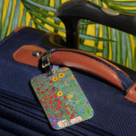 Étiquette À Bagage Jardin agricole de Gustav Klimt avec tournesols<br><div class="desc">Tag du jardin de ferme de Gustav Klimt avec Sunflowers.</div>