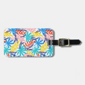 Étiquette À Bagage Jardin botanique bleu sauvage d'été (Devant horizontal)