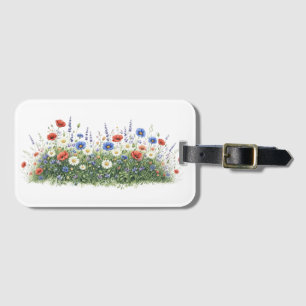 Étiquette À Bagage jardin botanique de fleurs sauvages