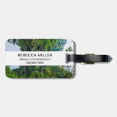 Étiquette À Bagage Jardin Coréen Et Pont (Dos horizontal)