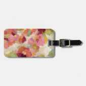 Étiquette À Bagage Jardin de corail et vert (Devant horizontal)