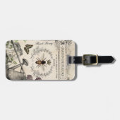 ÉTIQUETTE À BAGAGE JARDIN DES BEE FRANÇAIS (Devant horizontal)