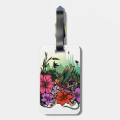 Étiquette À Bagage Jardin des colibris (Dos Vertical)