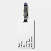 Étiquette À Bagage Jardin japonais (Dos Vertical)