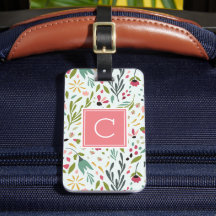 Jardin Whimsy Floral Monogrammé