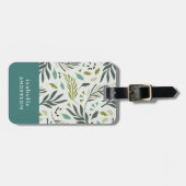 Étiquette À Bagage Jardin Whimsy Greenery Personnalisé (Devant horizontal)