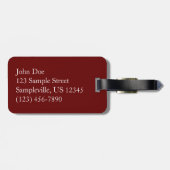 Étiquette À Bagage Jardins botaniques à Noël à Washington DC (Dos horizontal)