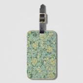 Étiquette À Bagage Jasmine, modèle de William Morris, (Devant Vertical)