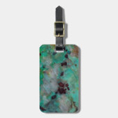 Étiquette À Bagage Jasper de Chrysocolle Bleu (Devant Vertical)