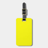 Étiquette À Bagage Jaune clair (couleur solide) (Devant Vertical)