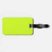 Étiquette À Bagage Jaune de chaux (couleur solide) (Dos horizontal)