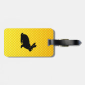 Étiquette À Bagage Jaune / Lapin Orange (Dos horizontal)