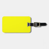 Étiquette À Bagage Jaune solide (Devant horizontal)