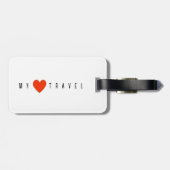 Étiquette À Bagage Jay bleu d'oiseau de la forêt (Dos horizontal)