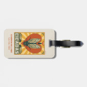 Étiquette À Bagage Je Coeur Cicadas (Dos horizontal)