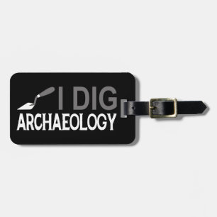 Étiquette À Bagage Je creuse l'archéologie