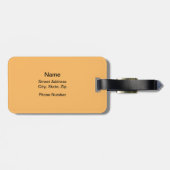 Étiquette À Bagage Je crois que je danserai (Dos horizontal)