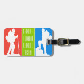 ÉTIQUETTE À BAGAGE JE L'AI RASSEMBLÉ J'AIMAIS JE L'AI RASSEMBLÉ DE NO (Devant horizontal)