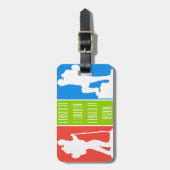 ÉTIQUETTE À BAGAGE JE L'AI RASSEMBLÉ J'AIMAIS JE L'AI RASSEMBLÉ DE NO (Devant Vertical)