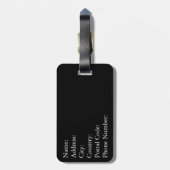 Étiquette À Bagage Je lirais plutôt (Dos Vertical)