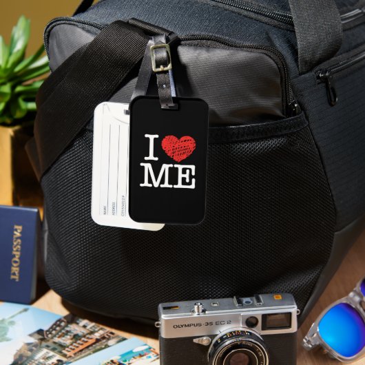 Étiquette À Bagage Je m'aime (Recto & Verso)