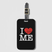 Étiquette À Bagage Je m'aime (Devant Vertical)