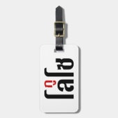 Étiquette À Bagage Je M'Appelle LOSO Henri Script En Langue Thaïlanda (Devant Vertical)