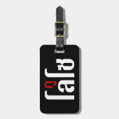 Étiquette À Bagage Je M'Appelle LOSO Henri Script En Langue Thaïlanda (Devant Vertical)