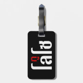 Étiquette À Bagage Je M'Appelle LOSO Henri Script En Langue Thaïlanda (Dos Vertical)