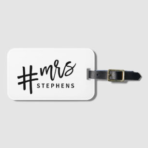 Étiquette À Bagage Je me suis réveillé comme ça #marié ! MRS.