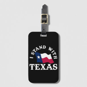 Étiquette À Bagage Je Me Trouve Avec Le Texas