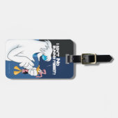 Étiquette À Bagage "Je n'ai pas de lapin lapin lapin" Hugo & DAFFY DU (Devant horizontal)