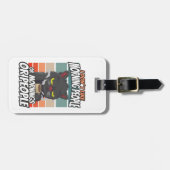 Étiquette À Bagage Je n'aime pas les matins, les matins ou les gens (Devant horizontal)