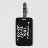 Étiquette À Bagage Je n'aspire pas à être une modeste citation Kamala (Devant Vertical)