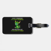 Étiquette À Bagage Je ne comprends pas les gens stupides mignons drag (Dos horizontal)