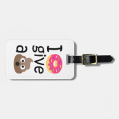 Étiquette À Bagage Je ne donne pas d'émoticône (Devant horizontal)