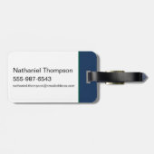 Étiquette À Bagage Je ne fais pas de sieste Alligator - le Lotus blan (Dos horizontal)