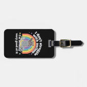 Étiquette À Bagage Je Ne Lutte Pas Avec L'Autisme Autistique Funny Ra (Devant horizontal)