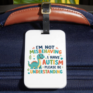 Étiquette À Bagage Je ne me comporte pas mal, j'ai de l'autisme