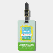 Étiquette À Bagage Je parle des devis Fluent FRIENDS™ - Peephole (Devant Vertical)