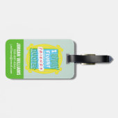 Étiquette À Bagage Je parle des devis Fluent FRIENDS™ - Peephole (Dos horizontal)