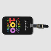 Étiquette À Bagage Je passe 100 jours à l'école (Devant Horizontal)