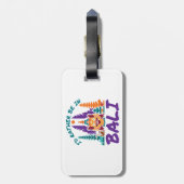 Étiquette À Bagage Je préfère être à Bali Indonésie Voyage vacances (Dos Vertical)